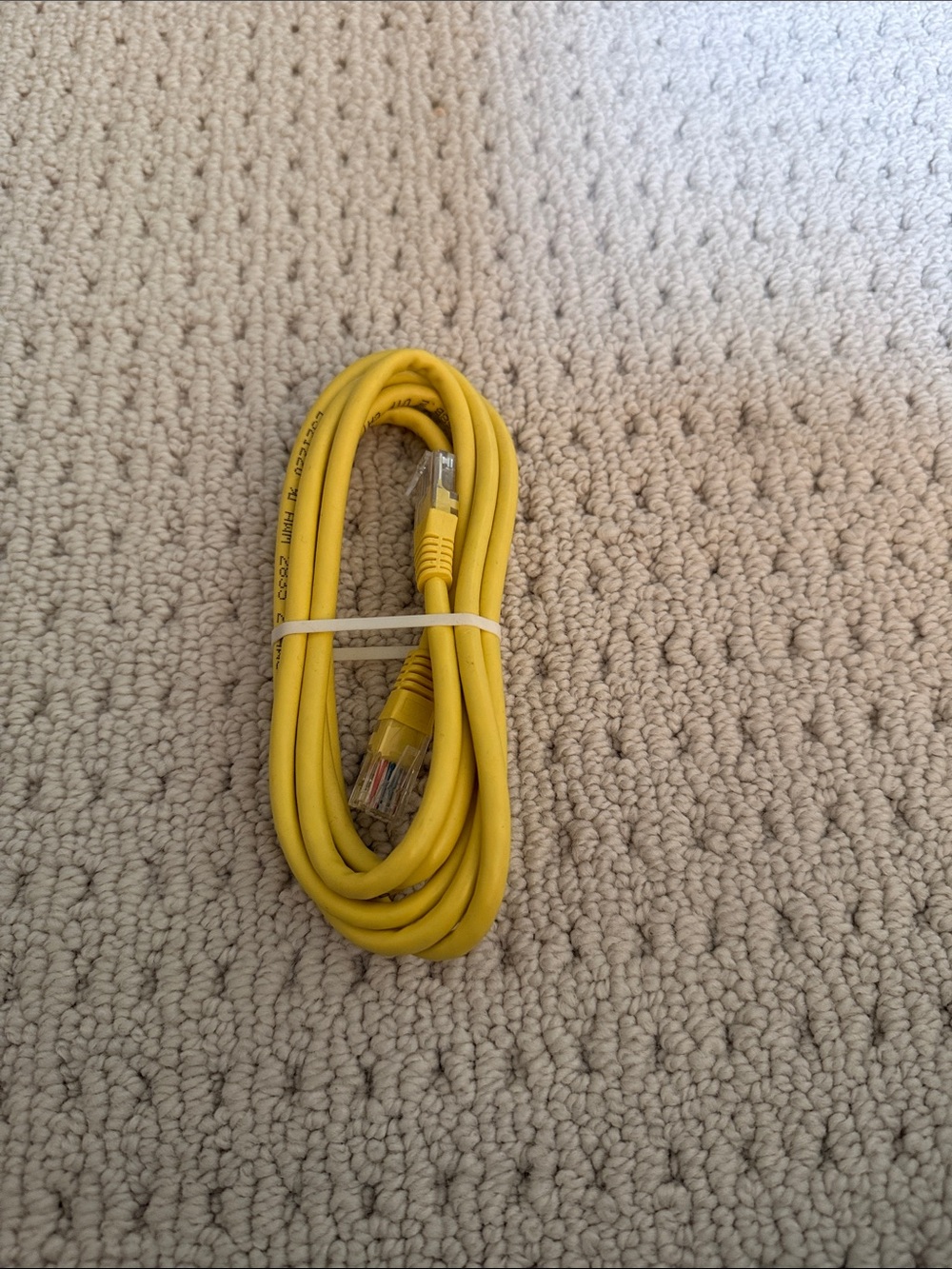 Bright Yellow Ethernet Patch Cable - RJ45
